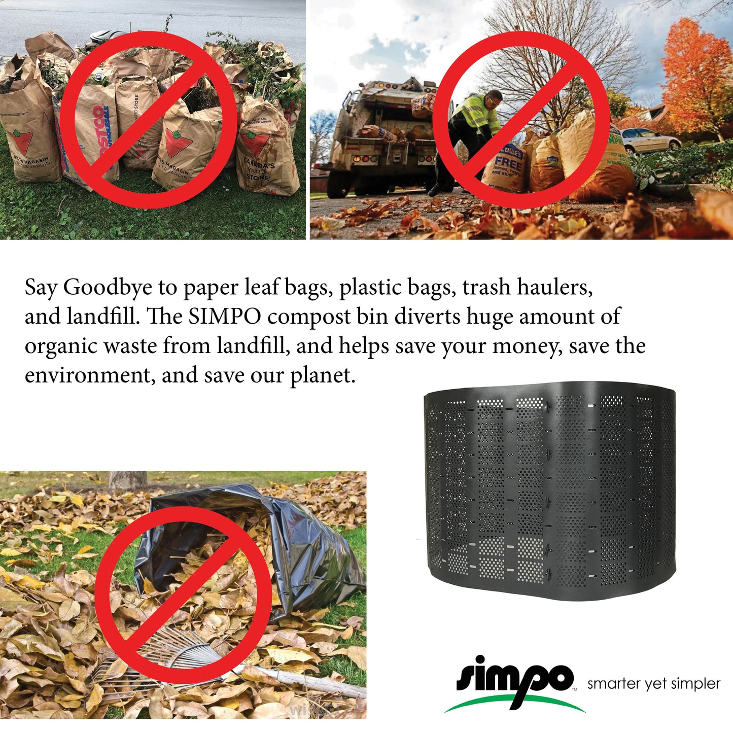 Expandable Backyard Compost Bin (300 Gallons)