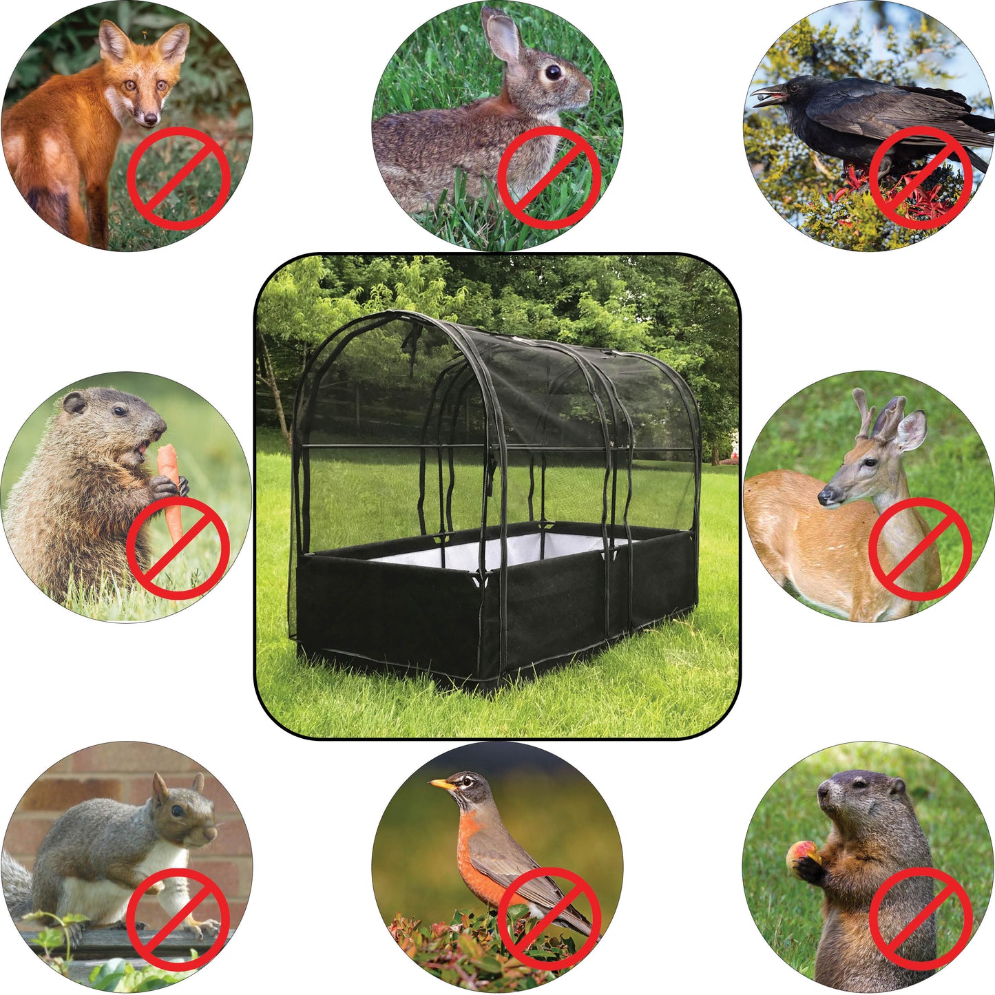 Replacement Protective Net for 3-in-1 Garden System (36"x72"x53")